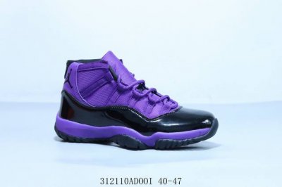 140 耐克乔丹11代 Nike Air Jordan 11 Retro 复刻男女运动鞋 Aj11代篮球鞋紫 黑 货号 386958-001 312110Ado