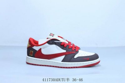 乔丹Air Jordan 1 Low Aj1 乔1低帮复古文化休闲运动篮球鞋 喜 倒勾 货号 Ch6336-020 411730Adutu半 36-46