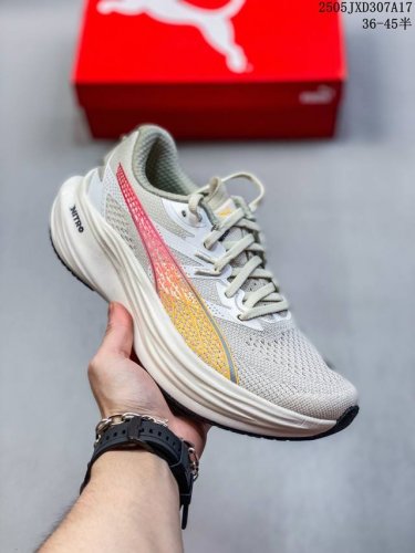 真标 彪马 puma Deviate Nitro3男女士2025年新款跑步鞋减震舒适缓冲回弹简约软底运动鞋注氮泡沫橡胶鞋垫耐磨防滑百搭老爹鞋 Deviate N