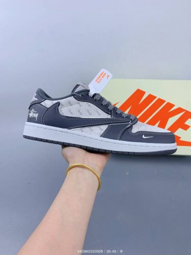公司级 Travis Scott X Fragment Design X Jordan Air Jordan 1 Low Og Sp “斯图西联名 骑士灰” 多