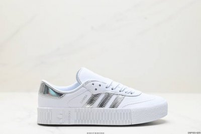 真标adidas Originals Sambarose Rose 包裹性防滑防水耐磨低帮 板鞋 货号:Fu9197 尺码:36 36.5 37 38 38.5