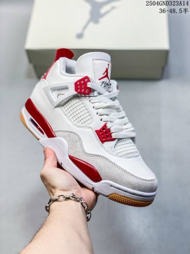 公司级带半码 Nike Sb X Air Jordan 4 Retro Aj4 乔丹4代 Aj4 乔4 蓝白联名 乔丹篮球鞋系列 本次联名鞋款维持Air Jor