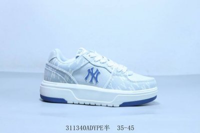 170 Korea韩国限定，联乘Ny美国榄球洋基队 Mlb Chunky Liner New York Yankees学长鞋系列低帮老爹风轻量增高厚底百搭休闲运