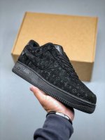 Nike Air Force 1 '07 Low X Lv Trainer Sneaker 联名 黑印花 空军一号 低帮运动休闲鞋 货号 51Bcolre 尺码