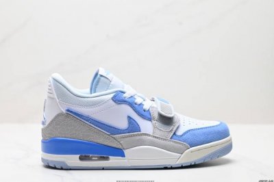 公司级三合一最强合体，多种新配色回归耐克Nike Air Jordan Legacy 312 Low”White Grey Fog Blue Red“乔丹最强三