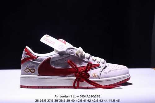 海外爆款限量发售！公司级 Travis Scott X Fragment Design X Jordan Air Jordan 1 Low Og Sp “古驰联
