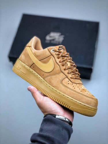 今日福利特价 麂皮特价 Nike Air Force 1 Low 07 Lv8 Wheat Flax 空军一号低帮 小麦色 Cj9179- 奥莱Zp订单 直播间