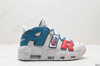 真标耐克nike Wmns Air More Uptempo Gs Barely Green 皮蓬初代系列经典高街百搭休闲运动文化篮球鞋美国队配色 货号:Dq5