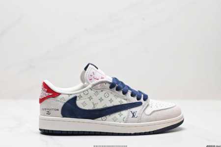 公司级AJ1倒勾Travis Scott x Air Jordan 1 ” Reverse Mocha “ AJ1乔1 TS 闪电 联名倒钩 低帮文化篮球鞋 货 - 点击图像关闭
