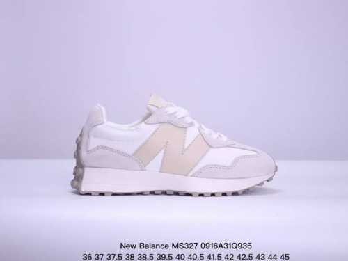 New Balance Ms327系列复古休闲运动慢跑鞋 原鞋打版 细节完美 采用尼龙及猪巴革麂皮物料拼接构成#中底高弹pu材质及满丁防滑橡胶外底上世纪 70