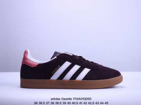 真标adidas Originals Gazelle 三叶草休闲防滑耐磨低帮板鞋 鞋头出色设计 塑就出众贴合感 稳固的后跟贴合足部曲线设计 软弹舒适 不易磨脚 - 点击图像关闭