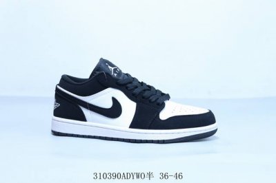 170 Nike Air Jordan 1 Low Gs"White/Black/Pink"Aj1乔丹一代低帮经典复古文化休闲运动篮球鞋 货号 553558-0