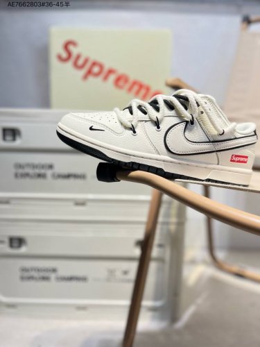 海外爆款限量发售！公司级 Nike Sb Dunk Low“Supreme联名” 周年高端定制 低帮休闲板鞋 定制鞋盒 大厂纯原品质出货 超高清洁度 皮料切割干