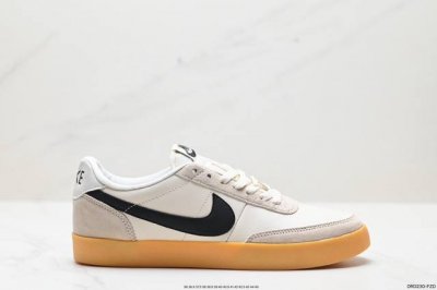公司级耐克板鞋 生胶米白绿色 复古板鞋j.Crew X Nike 联名 Killshot Ii Leather 采用米白色皮革制作鞋身，蓝色 Swoosh 点缀