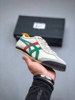 纯原 Onitsukatiger 鬼塚虎 Mexico 66 全头层皮面低邦休闲跑步鞋 1183C102-201 #纯原品质 原鞋开发 采用原厂材料和胶水 纯原