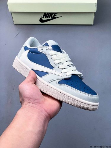 集图 公司级头层！耐克Nike Air Jordan 1 Low Aj1乔1 低帮潮流缓运动休闲板鞋。Aj1 低帮拼接 完美版型真头层牛皮# 内置缓震气垫 原鞋