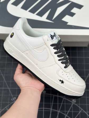 核心私 Nk Air Force 1‘07 Lx Bape联名-米黑满天星 空军一号低帮休闲板鞋 #原楦头原纸板 原装鞋盒 定制五金配件 内置全掌气垫 原厂鞋底 - 点击图像关闭