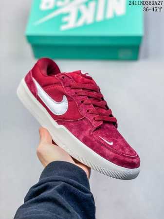 Nike 耐克 采用翻毛皮革与帆布材质鞋面，外置耐磨橡胶外底下一双街头利器，全新耐克nike Sb Force 58 Pink Salt Sb空军58系列低帮休 - 点击图像关闭
