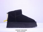Ugg 雪地靴 女鞋广东原产，升级原楦原纸版开发版型，采用tpu模压定型翻毛皮鞋面材质，内嵌人造卷曲羊毛毛绒里衬和鞋垫,保暖锁热，选用17毫米uggpure 植