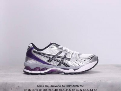 亚瑟士 Asics Gel-Kayano 14 公司级版本运动休闲透气专业缓震慢跑鞋。采用工程弹性双层再生网格密度鞋面材质，后跟3D可视gel缓震乳胶物料，升级