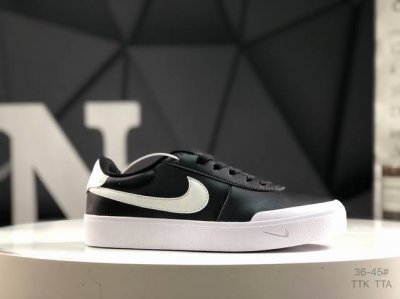 真标带半码 耐克 Nike Court Shot 男女子运动鞋春季透气轻便经典白昼 潮流 嘻哈 百搭 防滑 低帮 板鞋 拒绝沉闷黑白 质感满满的皮革鞋面，搭配标