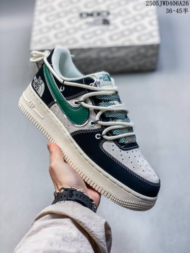 海外限量发售 公司级Nike Air Force 1 '07 Low 迪奥联名 白绿抽绳 空军一号 低帮 运动鞋 休闲鞋 折边针车 工艺难度大 原楦头原纸板 原