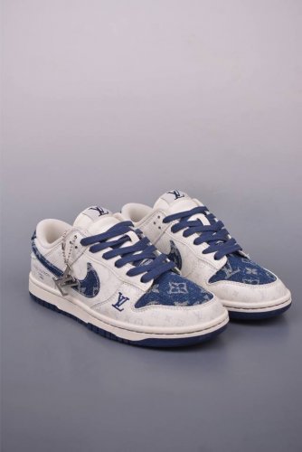 nike Sb Dunk Low Lv联名 纯原大厂出品 极力推荐 原装头层材料 独家版型蒸餾加工 帶來的是更好的视觉和脚感体验 大厂纯原品质出货 清洁度 电绣