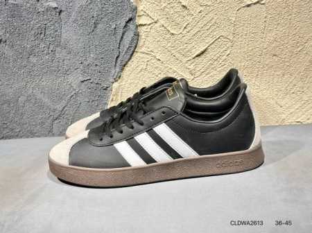 新品上市实拍 阿迪达斯 Adidas Vl Court Classic Shoes 运动休闲板鞋德训鞋 T头鞋 这款Adidas经典运动鞋，以经典造型塑就百搭风 - 点击图像关闭
