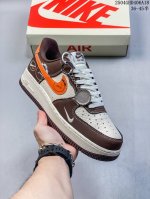 海外限量发售！公司级Nike Air Force 7 Low “Nike联名 深棕鬼脸”空军一号 低帮 运动鞋 休闲鞋 折边针车 工艺难度大 原楦头原纸板 原装
