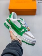 全新Lv路易威登Louis Vuitton Trail Sneaker Low休闲运动文化百搭篮球板鞋 致Tpr光泽鞋底#耐弯折滴塑支持片#鞋垫嵌入超软脚感乳胶