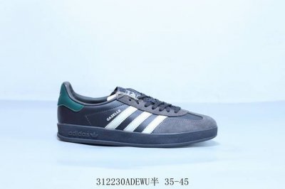 160 阿迪达斯Adidas Originals Gazelle"Esquisite Gucci"德训 羚羊系列低帮复古百搭休闲运动板鞋 灰黑绿 货号 Ih03