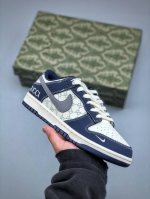 Nike Sb Dunk Low X Gucci 蓝灰白小钩纯原大厂出品 极力推荐原装头层材料 独家版型蒸餾加工帶來的是更好的视觉和脚感体验大厂纯原品质出货 清