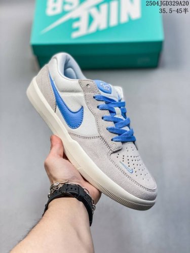 Nike Sb Force 58 Fs全系陆续出货 硫化杯底 原楦版型 独家私模 融入打孔设计 独家独立真半码 35.5起 帆布和麂皮绒面制成 浓浓复古年而不腻