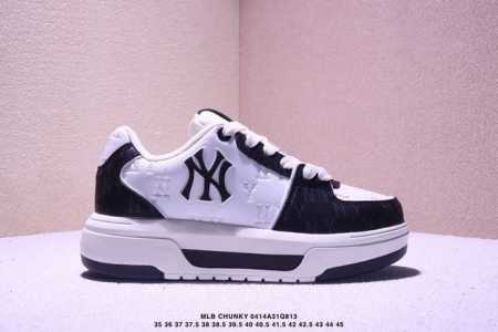 Mlb Chunky Liner Dia Monogram 厚底低帮休闲鞋 Ny印花限定 牛皮材质运动鞋 真标带半码 Size:35-45码 Xm0414Q81 - 点击图像关闭