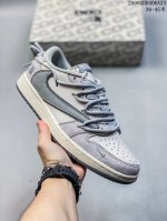 海外爆款限量发售 公司级 Travis Scott X Fragment Design X Jordan Air Jordan 1 Low Og Sp 北面联名