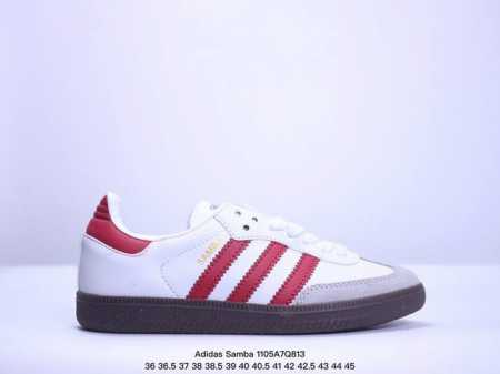 真标阿迪达斯三叶草Adidas Originals Samba OG 桑巴舞系列绅士德训足球风百搭低帮休闲运动板鞋 货号:IG1025 尺码:35.5 36 3 - 点击图像关闭