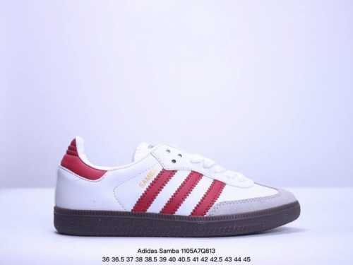 真标阿迪达斯三叶草Adidas Originals Samba OG 桑巴舞系列绅士德训足球风百搭低帮休闲运动板鞋 货号:IG1025 尺码:35.5 36 3