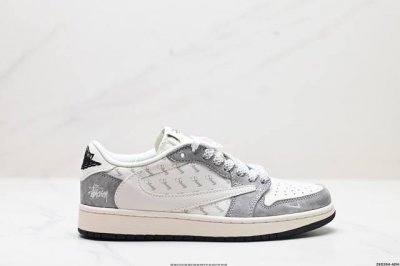 公司级AJ1倒勾Travis Scott x Air Jordan 1 ” Reverse Mocha “ AJ1乔1 TS 闪电 联名倒钩 低帮文化篮球鞋 完