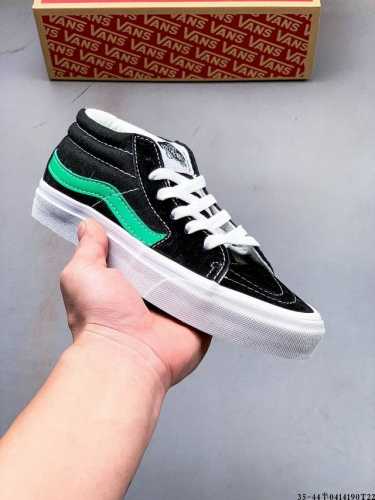 公司级硫化底！万斯Vans Sk8-Mid Slim 中帮时尚运动休闲滑板鞋 0414190T22