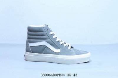 100 万斯 Vans Sk8-Hi高帮经典款帆布鞋滑板鞋Vn0A4Bvb20R高帮男女鞋休闲帆布鞋板鞋 38006Adopr半 35-43