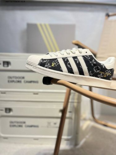 Lv X Adidas Originals Superstar Al经典配色 经典贝壳头官网同步 实拍首发渠道正品订单 诠释市场最高工艺水平区别市面普通真标版本