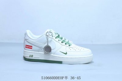 耐克 Nike Air Force 1 Af1耐克 低帮 空军一号休闲板鞋 Sup 货号 Bb7577-213 510660Ddeop半 36-45