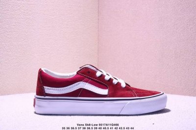 余文乐同款 Vans Sk8-Low 酒红爆款来了 vans范斯Sk8-Low 2025夏季新款复古酒红低帮情侣运动休闲帆布鞋滑板鞋 余文乐同款Vans Sk8