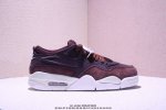Air Jordan Aj4 Rm 重制版低帮复古篮球鞋 实拍首发 采用了低帮的设计 并保留了众多Aj4的经典元素 鞋身以皮革 麂皮材质拼接打造 Aj4经典的T