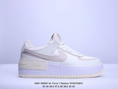 真标耐克nike Wmns Air Force 1 Shadow全新少女系解构主义设计 马卡龙空军一号轻量增高低帮百搭板鞋 为经典设计注入玩味元素 分层结构 加