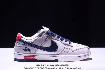 海外爆款限量发售！公司级 Nike Sb Dunk Low“斯图西联名 周年高端定制 低帮休闲板鞋 定制鞋盒 大厂纯原品质出货 超高清洁度 皮料切割干净无任何毛