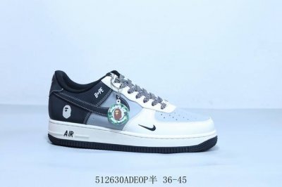 耐克 Nike Air Force 1 Af1耐克 低帮 空军一号休闲板鞋联名 货号 Bb6566-209 512630Adeop半 36-45