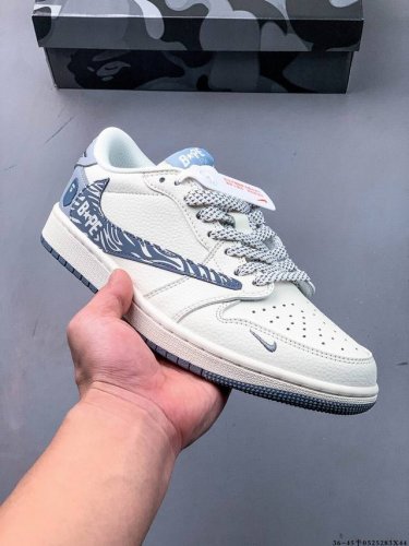 公司级头层 耐克Nike Air Jordan 1 Low Aj1乔1 低帮潮流缓运动休闲板鞋 Aj1 低帮拼接 完美版型真头层牛皮# 内置缓震气垫 原鞋开模