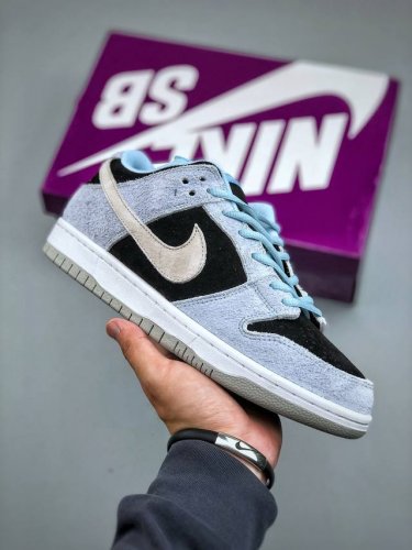 今日福利款 Nike Sb Dunk Low 蓝黑色 独家版型蒸餾加工帶來的是更好的视觉和脚感体验 清洁度 电绣工艺 皮料切割干净无任何毛边 细节完美Hf306