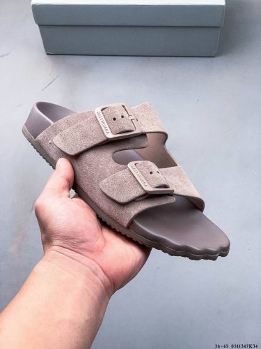 德国百年知名鞋履品牌 博肯Birkenstock Zurich系列 黑色反绒 牛皮绒面革 双扣时尚凉拖 勃肯半拖凉鞋系列 亲肤透气的人造革，搭配可调节鞋扣提升穿